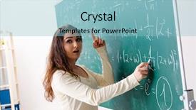  Presentation with mathematical physics - Amazing slide set having mathematical physics - young female math teacher backdrop and a light blue colored foreground