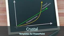  Presentation with growth - Presentation having mathematics - exponential growth and linear growth background and a tawny brown colored foreground