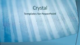  Presentation with data analysis - Colorful slide deck enhanced with mathematics - financial data concept with numbers backdrop and a light blue colored foreground