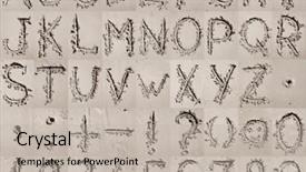  Presentation with english - Cool new presentation theme with mathematics - handwritten english alphabet numbers backdrop and a mint green colored foreground