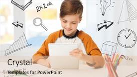  Presentation with children education - Amazing slide set having mathematics - leisure children education technology backdrop and a lemonade colored foreground