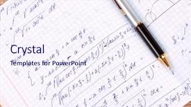  Presentation with mathematics - Cool new theme with 3d people - man person and word freedom backdrop and a lemonade colored foreground