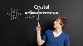  Presentation with equation - Presentation design consisting of fly-fisherman catching sea trout background and a gray colored foreground.