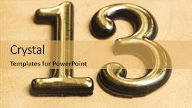  Presentation with mathematics cartoon - Presentation theme consisting of mathematics cartoon - close up of gold numeral background and a  colored foreground