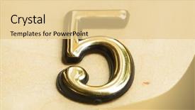  Presentation with mathematics cartoon - Beautiful presentation design featuring mathematics cartoon - close up of gold numeral backdrop and a lemonade colored foreground