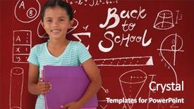  Presentation with equation - Amazing PPT theme having mathematics equation circle - portrait of smiling girl holding backdrop and a tawny brown colored foreground