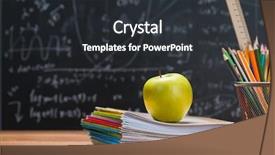  Presentation with school kids reading books - Amazing slide set having mathematics space science - school books and stationery backdrop and a dark gray colored foreground