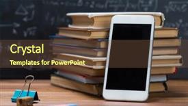  Presentation with mathematics - Audience pleasing PPT theme consisting of mathematics space science - school books and stationery backdrop and a tawny brown colored foreground