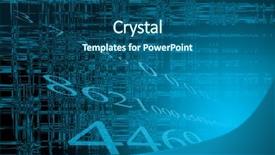  Presentation with maths - PPT theme having maths finance - abstract number background blue background and a ocean colored foreground