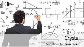  Presentation with math - Slides enhanced with maths finance - young businessman writing math formulas background and a white colored foreground