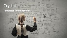  Presentation with maths - Slide set with maths lesson background and a gray colored foreground