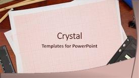  Presentation with pencils - Beautiful slide deck featuring maths pattern - cross-section paper with pencils backdrop and a lemonade colored foreground