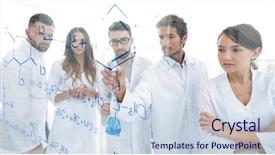 Presentation with general chemistry - PPT layouts having maths project - general-view seen trough a transparent background and a sky blue colored foreground