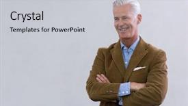  Presentation with solving - Beautiful theme featuring maths project - portrait of confident teacher solving backdrop and a light gray colored foreground