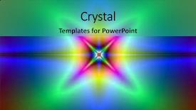  Presentation with star - Colorful presentation enhanced with maths symmetry - color star fractal image backdrop and a ocean colored foreground