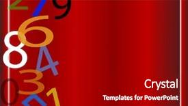  Presentation with numbers - Colorful presentation theme enhanced with maths symmetry - numbers falling on folded gradient backdrop and a black colored foreground