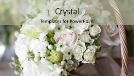  Presentation with matrimony - Amazing theme having matrimony - beautiful white wedding bouquets backdrop and a mint green colored foreground