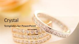  Presentation with matrimony - Presentation theme with matrimony - gold and silver wedding rings background and a lemonade colored foreground
