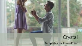  Presentation with matrimony - Beautiful theme featuring matrimony - man with engagement ring making backdrop and a light gray colored foreground