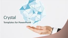  Presentation with matrix - Beautiful slide set featuring project design matrix - people and business concept backdrop and a sky blue colored foreground