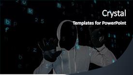  Presentation with digital image - Cool new slides with matrix diagram - digital composite of digital composite backdrop and a black colored foreground