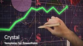  Presentation with hand holding pencil - Colorful presentation design enhanced with matrix diagram - hand holding a pencil backdrop and a wine colored foreground