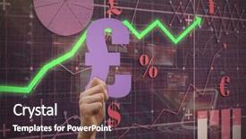  Presentation with hand holding puzzle piece - Cool new slide deck with matrix diagram - hand holding pound sign backdrop and a tawny brown colored foreground