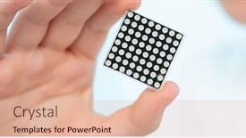  Presentation with matrix - Presentation theme enhanced with matrix-led-indicator-for-use background and a  colored foreground