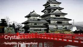  Presentation with japan castle - Audience pleasing slide deck consisting of feudalism - matsumoto castle japan backdrop and a tawny brown colored foreground