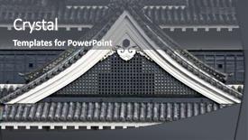  Presentation with japan castle - Cool new PPT theme with ninja world - matsumoto castle japan backdrop and a dark gray colored foreground