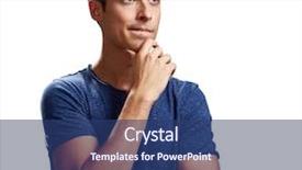  Presentation with thinking - Slide deck having matter - thinking man background and a ocean colored foreground