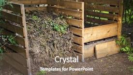  Presentation with matter - Cool new presentation theme with matter - wooden compost boxes with composted backdrop and a violet colored foreground