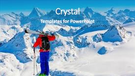  Presentation with dens in dent - Beautiful presentation theme featuring matterhorn and the dent backdrop and a teal colored foreground