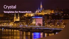  Presentation with budapest - PPT theme featuring matthias church and fisherman bastion background and a wine colored foreground