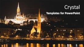  Presentation with budapest - Presentation design having matthias-church-and-fisherman-s background and a black colored foreground