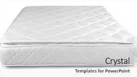  Presentation with mattress - Slide set featuring cup of coffee with cookies background and a tawny brown colored foreground