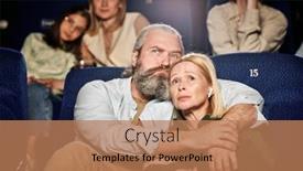  Presentation with beard - PPT layouts consisting of mature-adult-caucasian-man background and a coral colored foreground