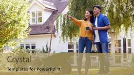  Presentation with asian - Cool new PPT theme with mature-asian-couple-taking backdrop and a yellow colored foreground