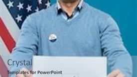  Presentation with bald - PPT theme enhanced with mature-bald-businessman-in-eyeglasses background and a light blue colored foreground