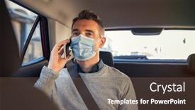  Presentation with taxi - Cool new presentation with mature-business-man-wearing backdrop and a  colored foreground