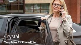  Presentation with modern elegant - PPT layouts featuring mature-busy-woman-in-eyeglasses background and a tawny brown colored foreground