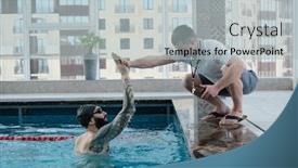  Presentation with whistle - Cool new PPT layouts with mature-coach-with-whistle backdrop and a light gray colored foreground