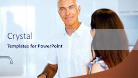  Presentation with cooking - PPT theme having mature-couple-cooking-at-home background and a sky blue colored foreground