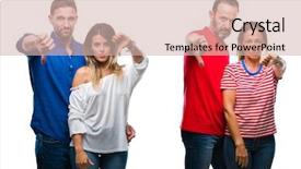  Presentation with negative - Slides having  background and a  colored foreground