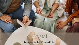  Presentation with wedding invitation - PPT layouts consisting of mature-couple-in-smart-casualwear background and a mint green colored foreground