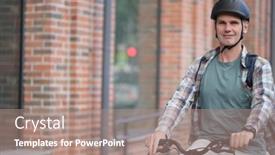  Presentation with tartan - Cool new presentation with mature-fashionable-caucasian-man backdrop and a coral colored foreground