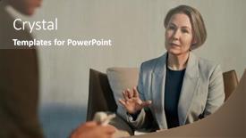  Presentation with story - PPT layouts having mature-female-psychotherapist-in-grey background and a gray colored foreground