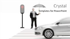  Presentation with waiting - Slides featuring mature-gentleman-holding-an-open background and a white colored foreground