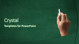  Presentation with clean - Slide set consisting of mature hand writing or drawing background and a ocean colored foreground