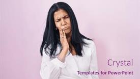  Presentation with illness - Slide set having mature-hispanic-woman-standing-over background and a lemonade colored foreground